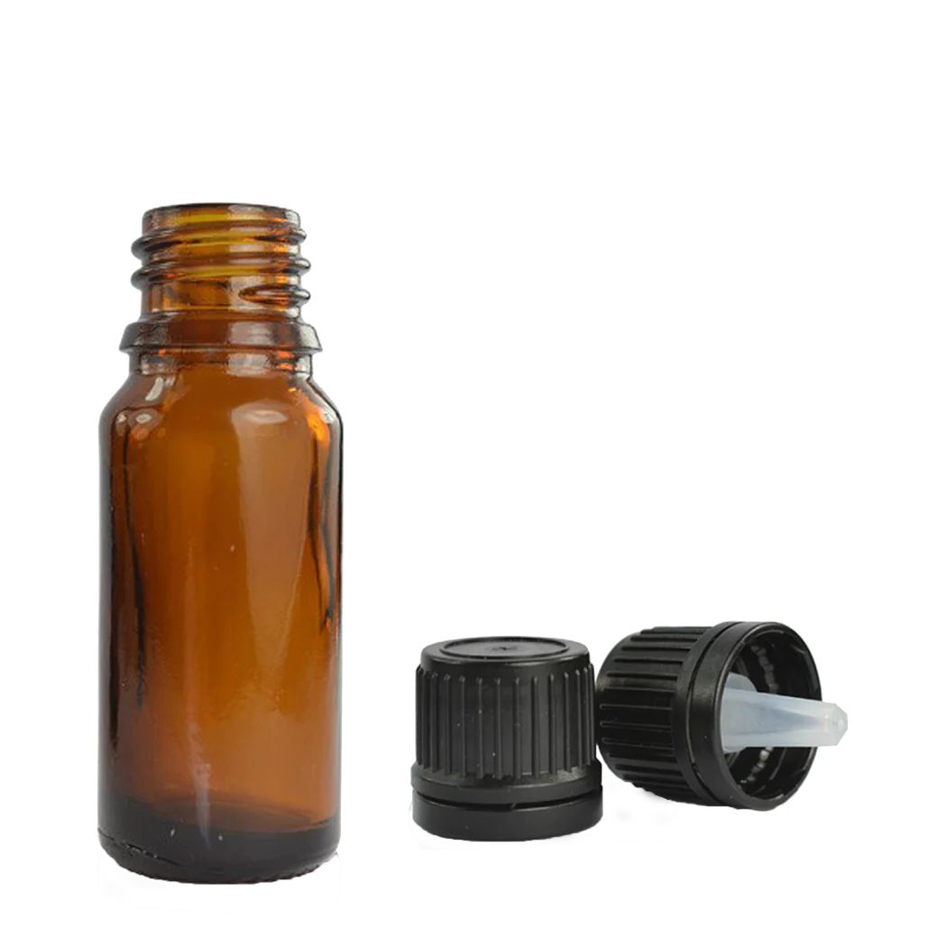Empty 10ml Amber Bottle - Scandiscents, waterless diffuser, essential oils, fragrance oils