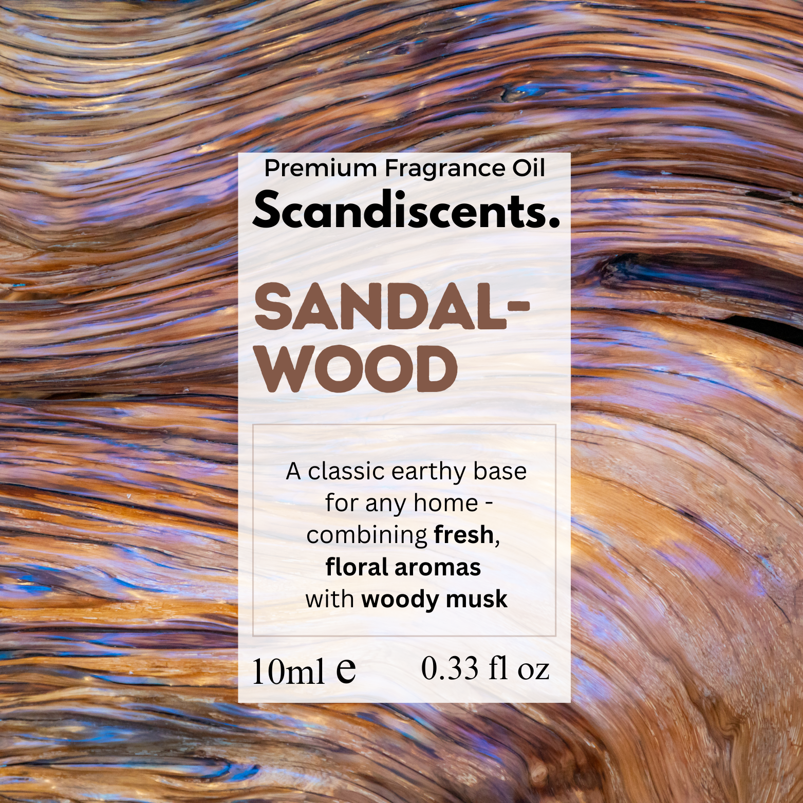 Sandalwood - Scandiscents, waterless diffuser, essential oils, fragrance oils