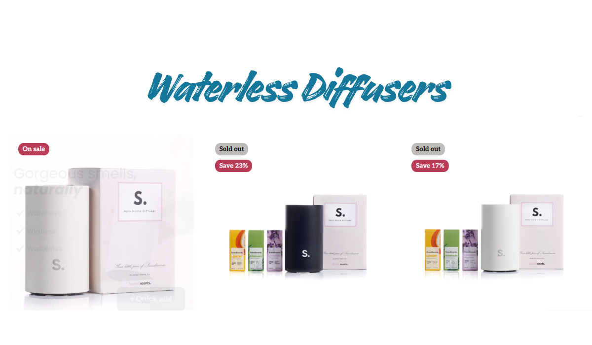 waterless diffusers