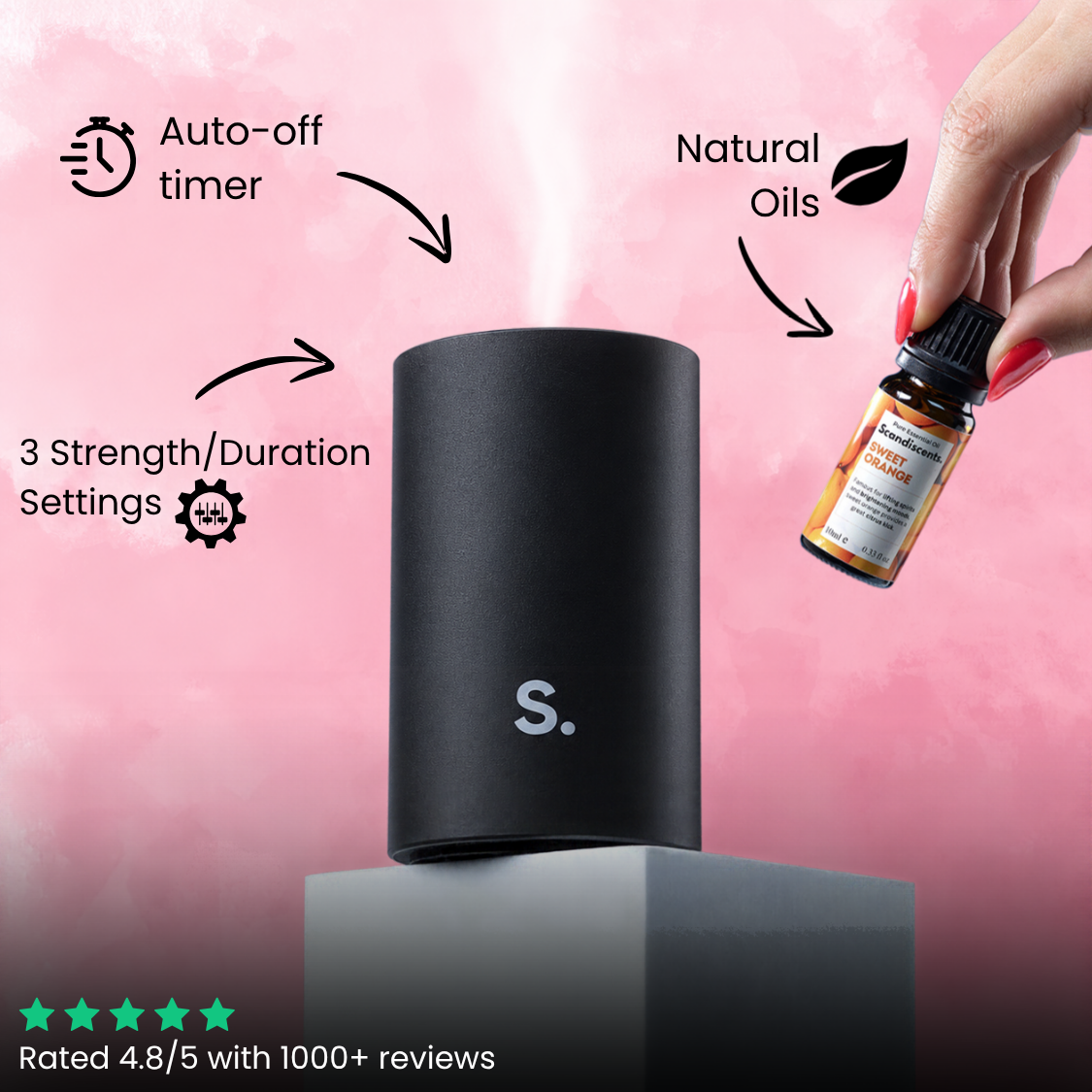 Halo Home Diffuser - Waterless Scented Oil Diffuser