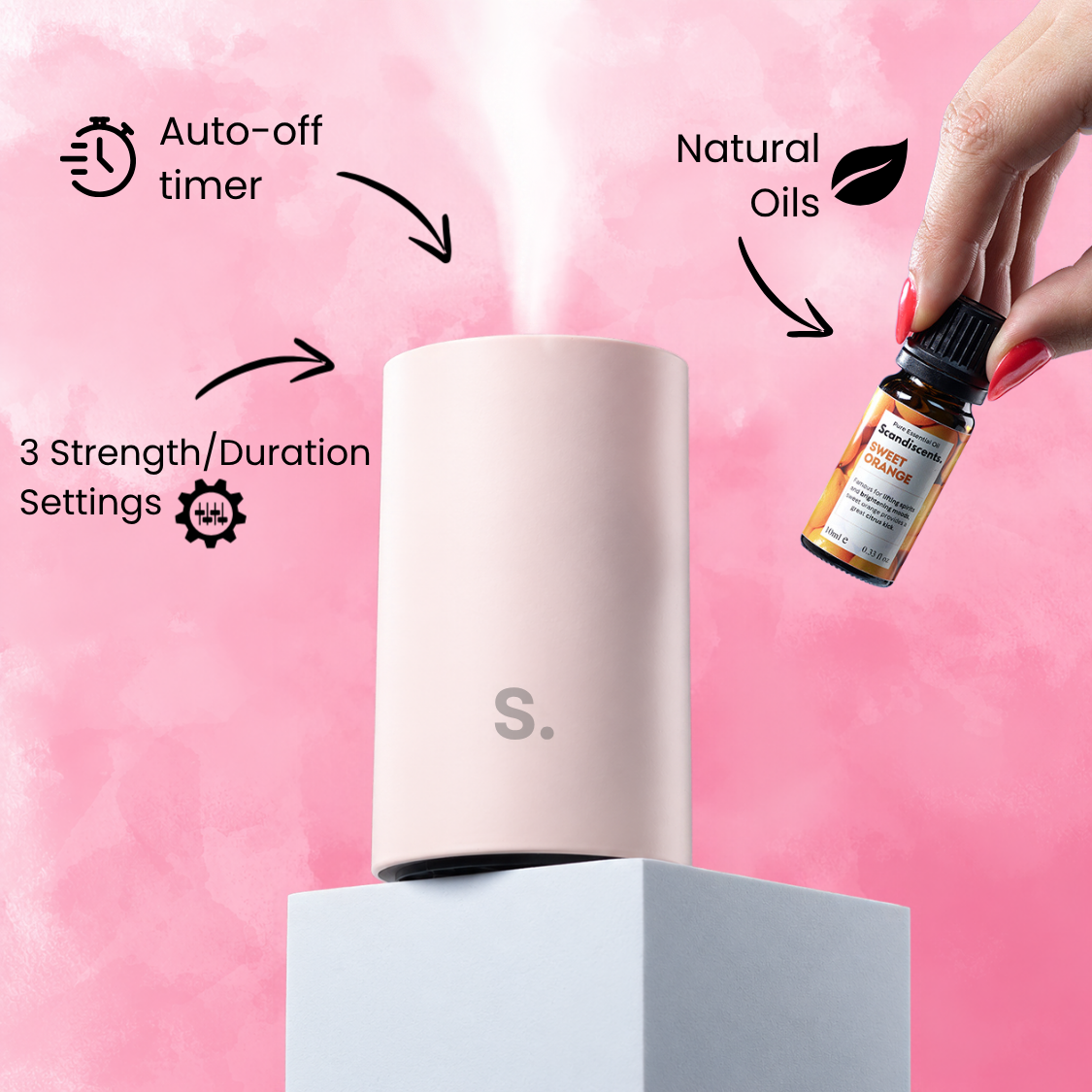 Halo Home Diffuser - Waterless Scented Oil Diffuser