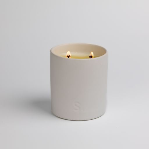 White Double Wick Soy Candle