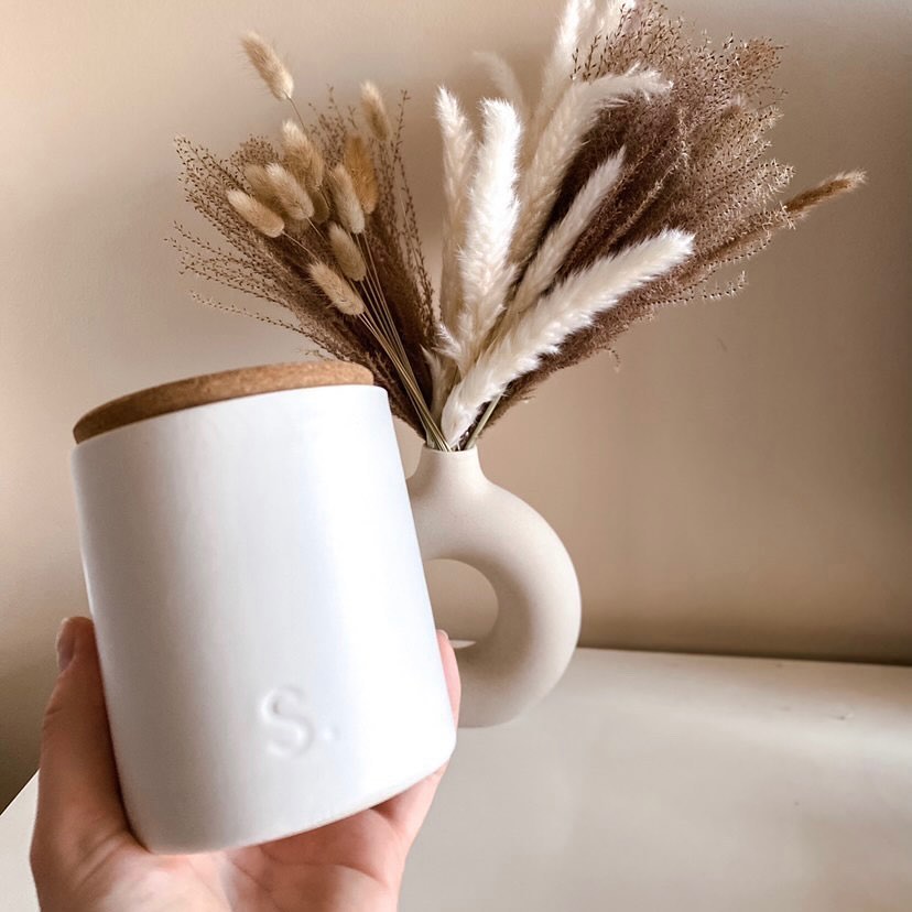 White Double Wick Soy Candle
