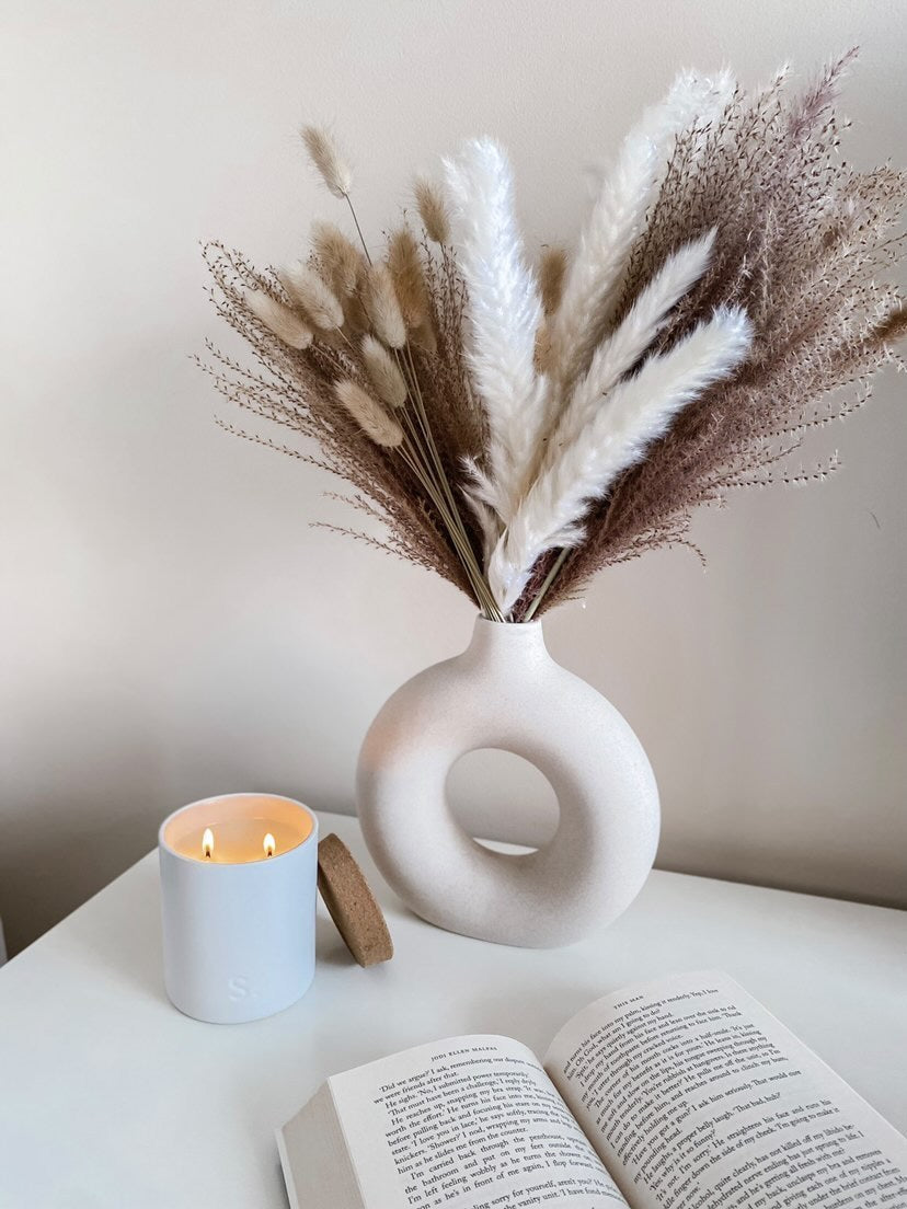 White Double Wick Soy Candle