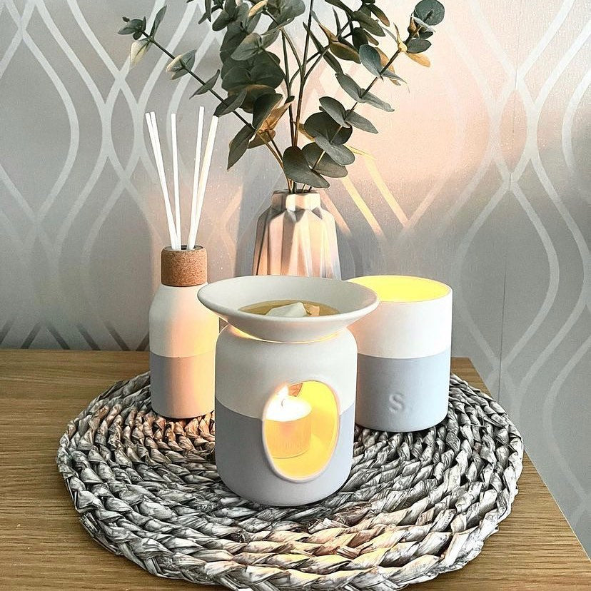 Grey Double Wick Soy Candle